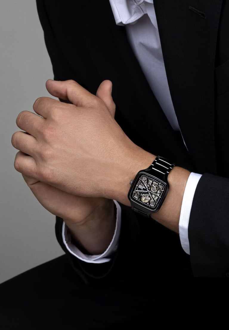 RADO True Square Automatic Open Heart (BLACK)
