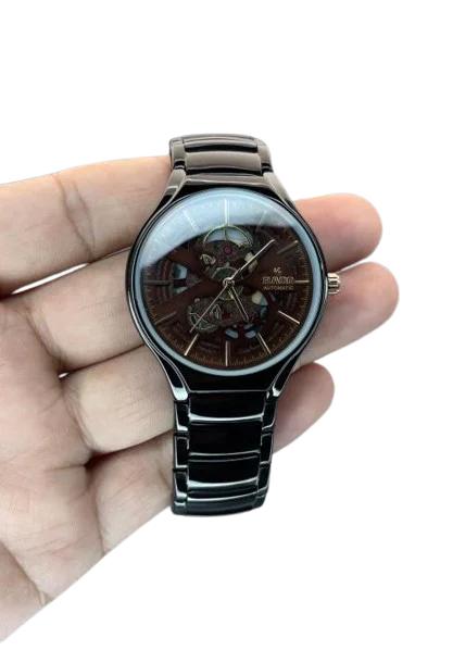 Home / RADO RADO TRUE ROUND AUTOMATIC OPEN HEART – BLACK BROWN