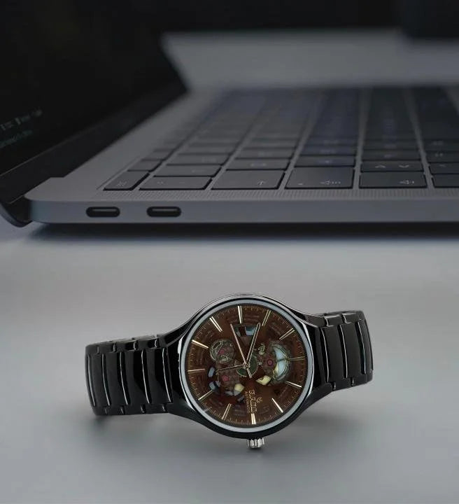 Home / RADO RADO TRUE ROUND AUTOMATIC OPEN HEART – BLACK BROWN