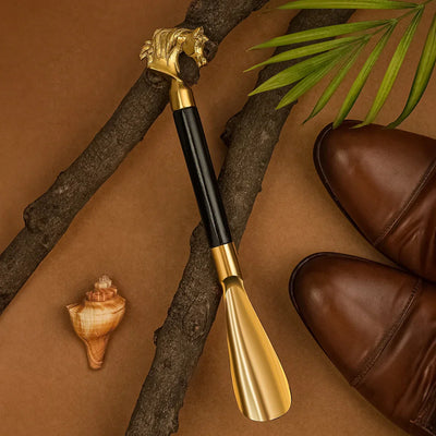 Luxury Golden Horse Head Handle Cane / Fashion Statement Walking Stick