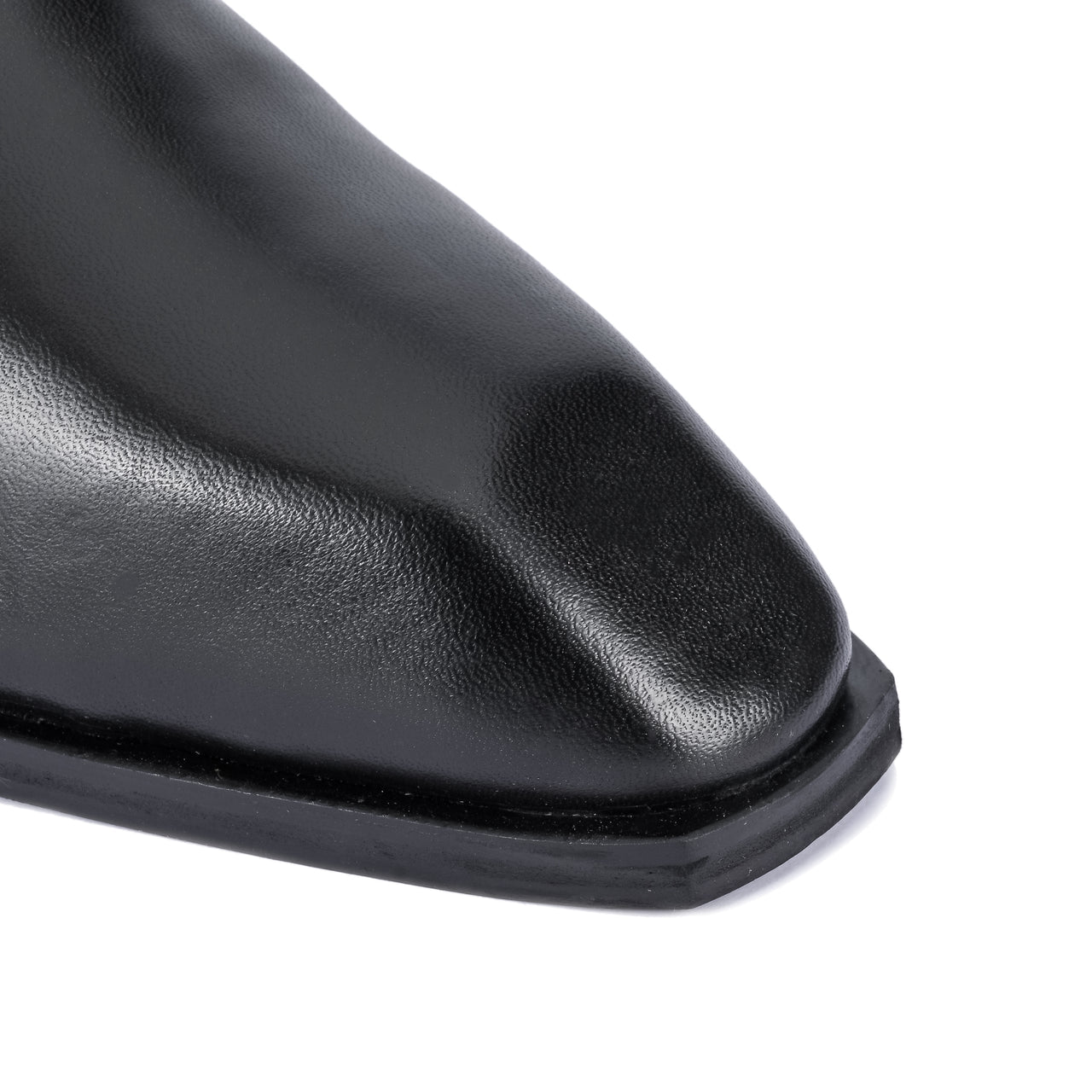 S&B Square-Toe Cuban Chelsea - Black