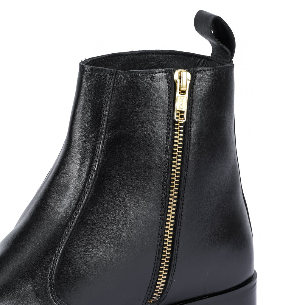 S&B Square-Toe Cuban Chelsea - Black