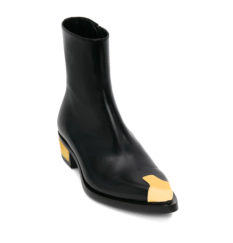 PUNK LEATHER BOOTS EN TOE