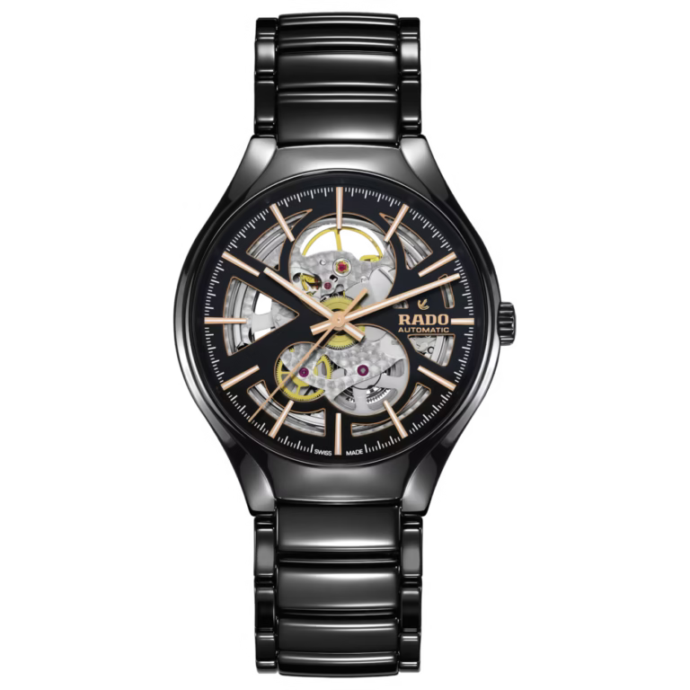 RADO TRUE ROUND AUTOMATIC OPEN HEART – BLACK